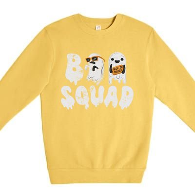 Crew Retro Vintage Boo Ghost Halloween Squad Meaningful Gift Premium Crewneck Sweatshirt