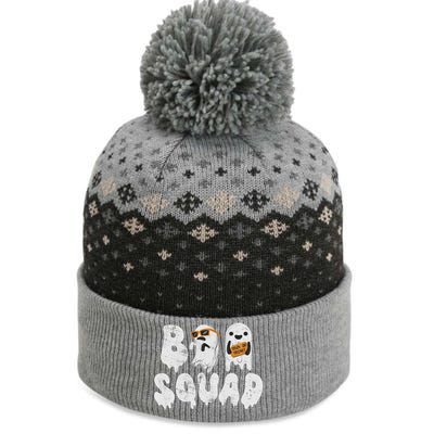 Crew Retro Vintage Boo Ghost Halloween Squad Meaningful Gift The Baniff Cuffed Pom Beanie