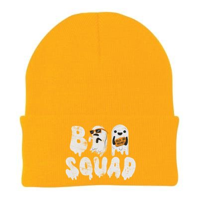 Crew Retro Vintage Boo Ghost Halloween Squad Meaningful Gift Knit Cap Winter Beanie