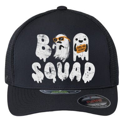 Crew Retro Vintage Boo Ghost Halloween Squad Meaningful Gift Flexfit Unipanel Trucker Cap