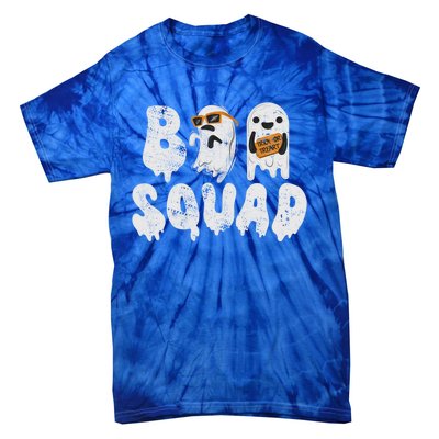 Crew Retro Vintage Boo Ghost Halloween Squad Meaningful Gift Tie-Dye T-Shirt