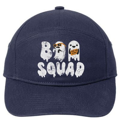 Crew Retro Vintage Boo Ghost Halloween Squad Meaningful Gift 7-Panel Snapback Hat