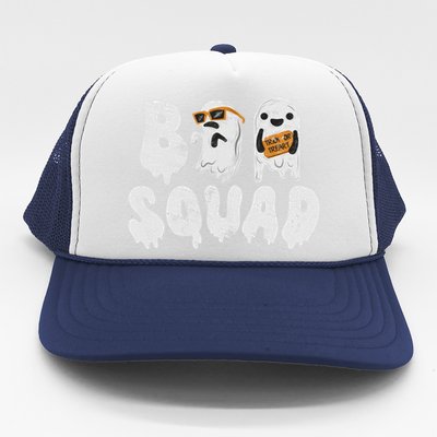 Crew Retro Vintage Boo Ghost Halloween Squad Meaningful Gift Trucker Hat