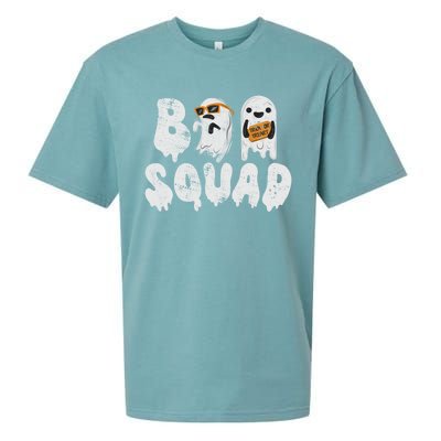 Crew Retro Vintage Boo Ghost Halloween Squad Meaningful Gift Sueded Cloud Jersey T-Shirt