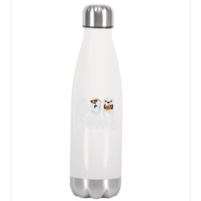 Crew Retro Vintage Boo Ghost Halloween Squad Meaningful Gift Stainless Steel Insulated Water Bottle