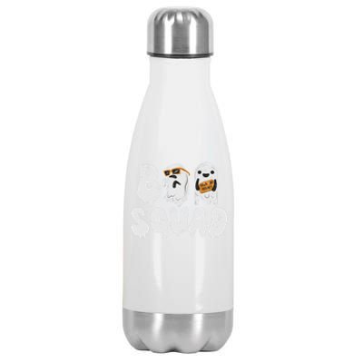 Crew Retro Vintage Boo Ghost Halloween Squad Meaningful Gift Stainless Steel Insulated Water Bottle