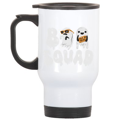 Crew Retro Vintage Boo Ghost Halloween Squad Meaningful Gift Stainless Steel Travel Mug