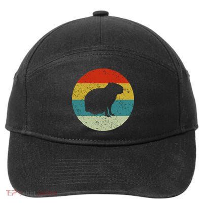 Capybara Retro Vintage 7-Panel Snapback Hat