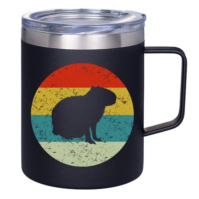 Capybara Retro Vintage 12oz Stainless Steel Coffee Mug