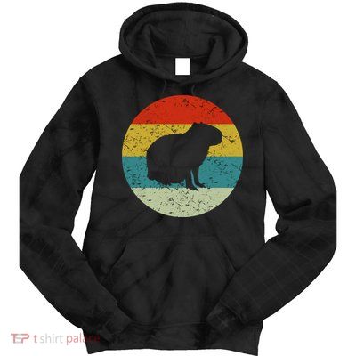Capybara Retro Vintage Tie Dye Hoodie