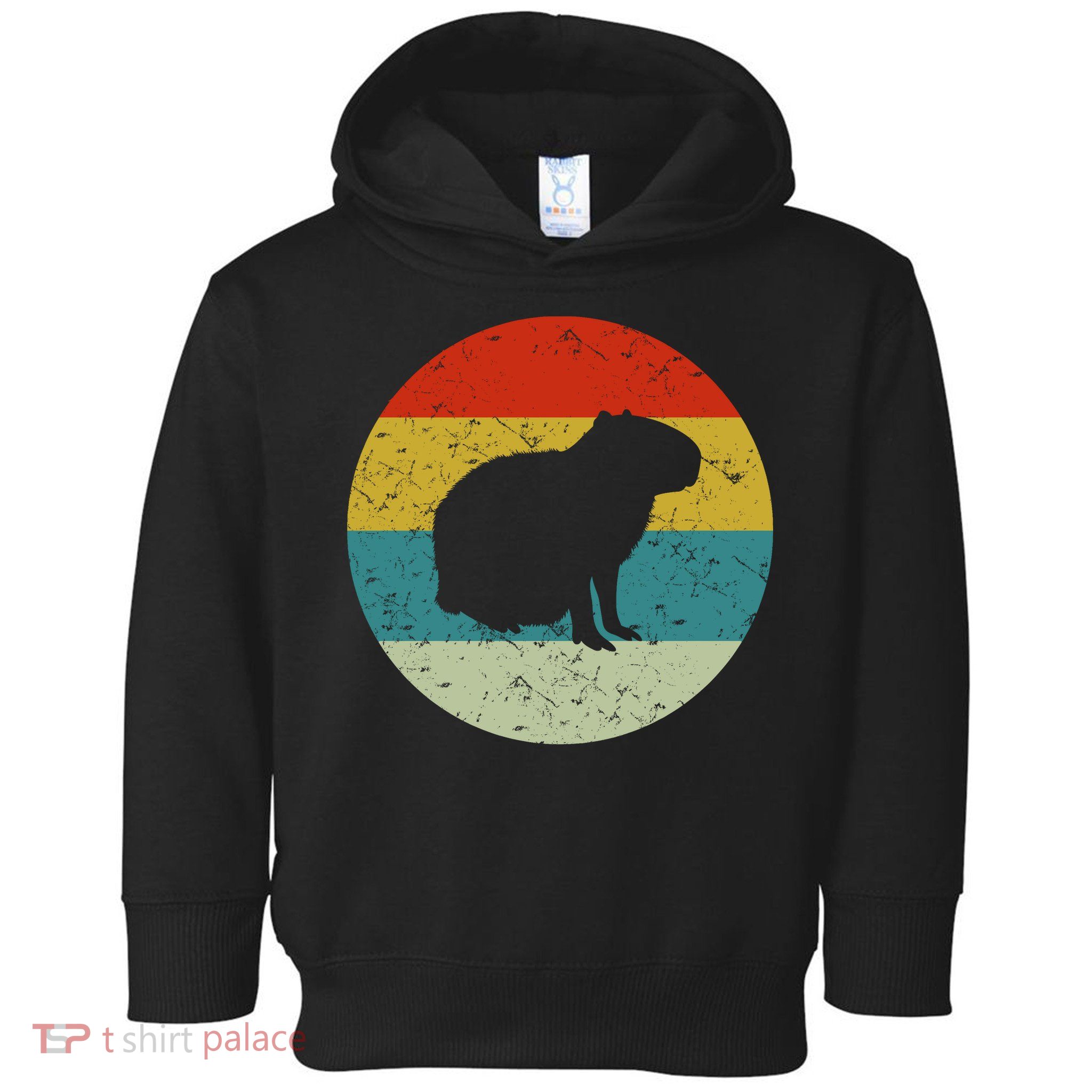 Capybara Retro Vintage Toddler Hoodie