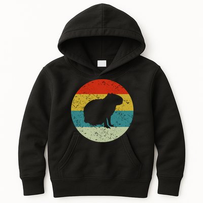Capybara Retro Vintage Kids Hoodie