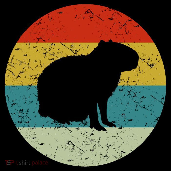 Capybara Retro Vintage Kids T-Shirt
