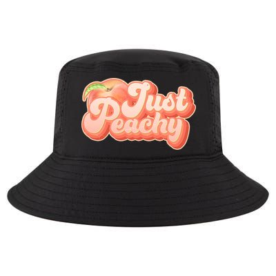 Cute Retro Vintage Just Peachy Cool Comfort Performance Bucket Hat