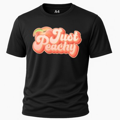 Cute Retro Vintage Just Peachy Performance Shirt