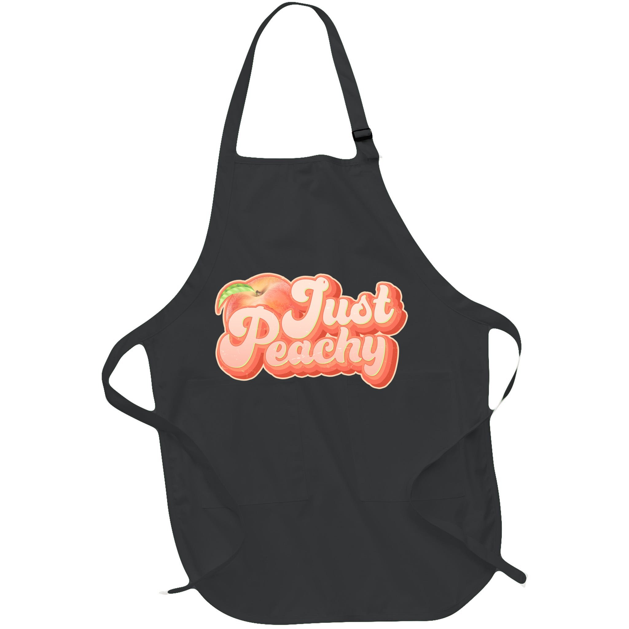Cute Retro Vintage Just Peachy Apron