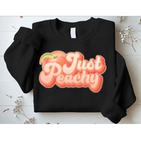 Cute Retro Vintage Just Peachy Sweatshirt