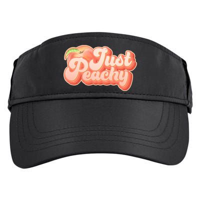 Cute Retro Vintage Just Peachy Adult Drive Performance Visor