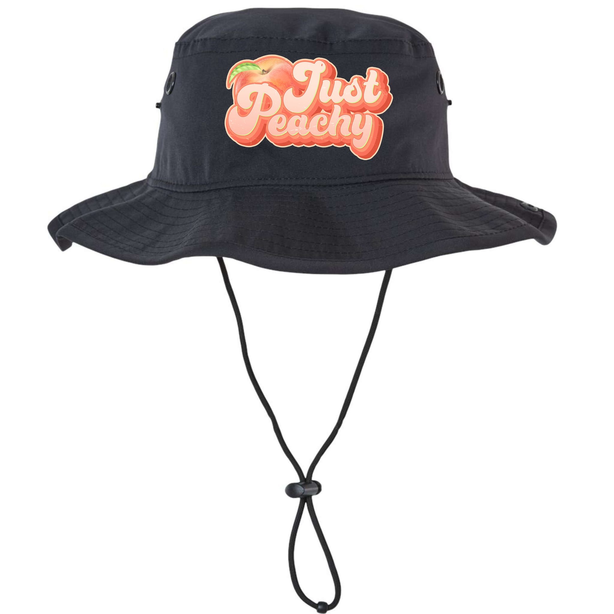 Cute Retro Vintage Just Peachy Bucket Hat