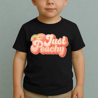 Cute Retro Vintage Just Peachy Toddler T-Shirt