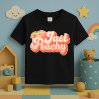 Cute Retro Vintage Just Peachy Toddler T-Shirt