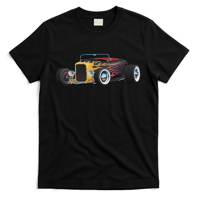 Classic Retro Vintage Custom Hotrod Car Illustration T-Shirt