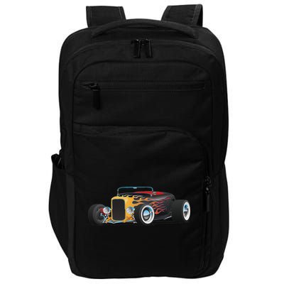 Classic Retro Vintage Custom Hotrod Car Illustration Impact Tech Backpack