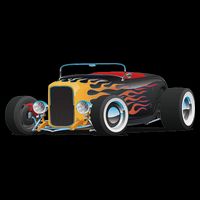 Classic Retro Vintage Custom Hotrod Car Illustration Backpack