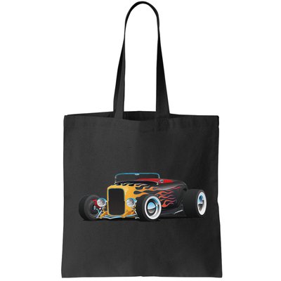 Classic Retro Vintage Custom Hotrod Car Illustration Bag