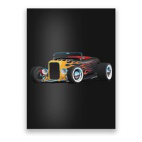 Classic Retro Vintage Custom Hotrod Car Illustration Poster
