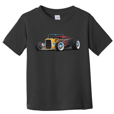 Classic Retro Vintage Custom Hotrod Car Illustration Toddler T-Shirt