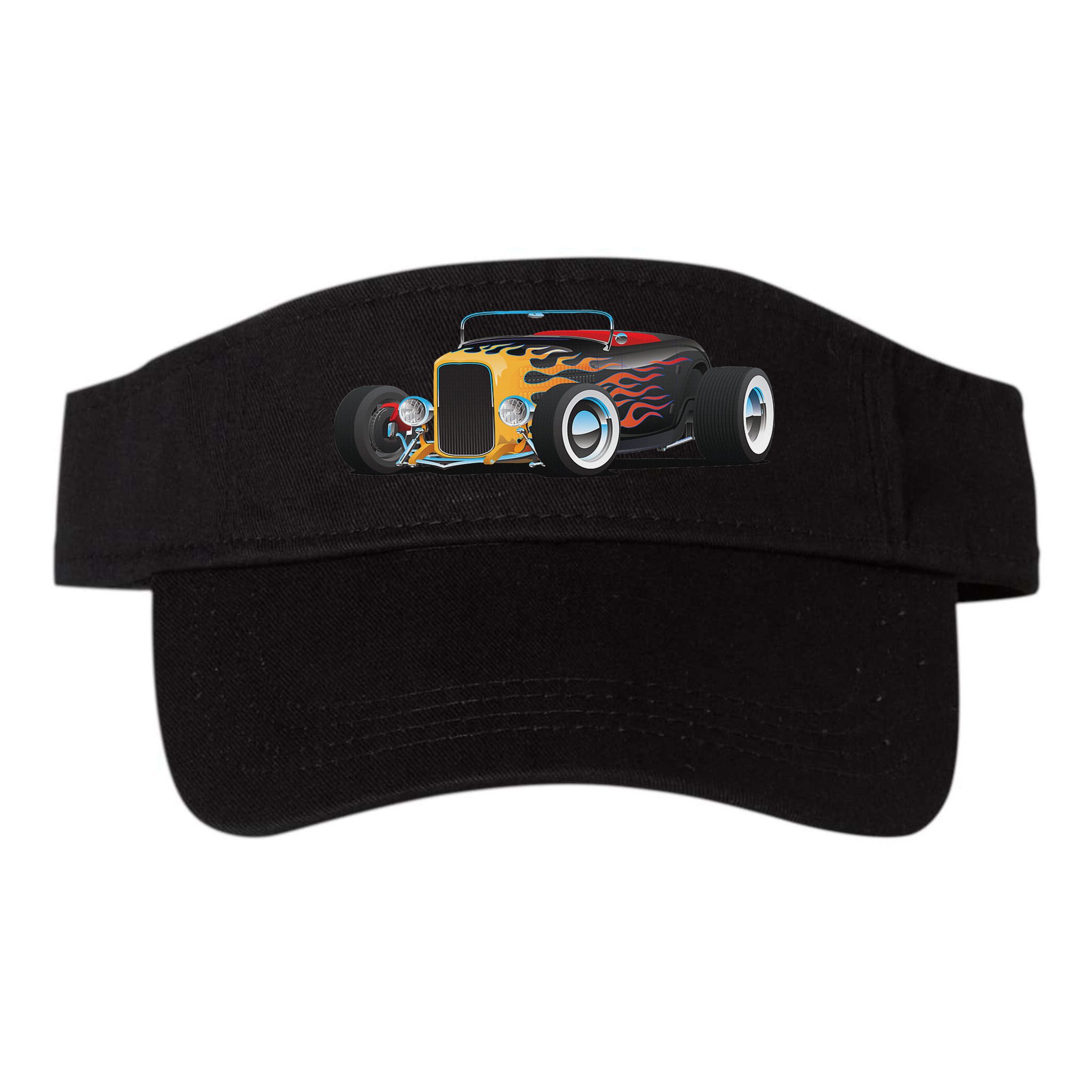 Classic Retro Vintage Custom Hotrod Car Illustration Visor