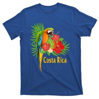 Costa Rica Vacation Parrot Tropical Flowers T-Shirt