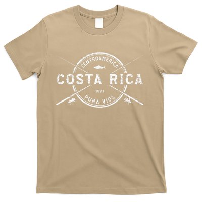 Costa Rica Vintage Crossed Fishing Rods T-Shirt