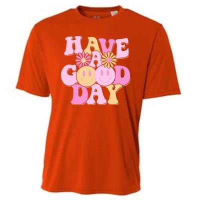 Cute Retro Vintage Hippy 60s Have A Good Day Cooling Performance Crew T-Shirt