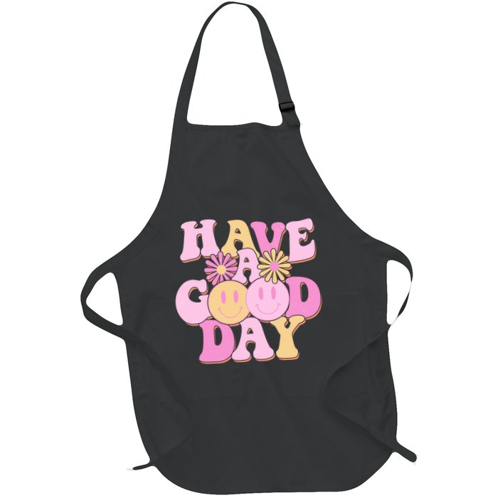 Cute Retro Vintage Hippy 60s Have A Good Day Apron