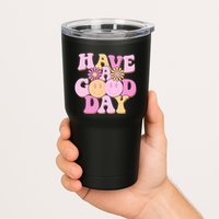 Cute Retro Vintage Hippy 60s Have A Good Day Tumbler