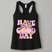 Cute Retro Vintage Hippy 60s Have A Good Day Womens Tank Top