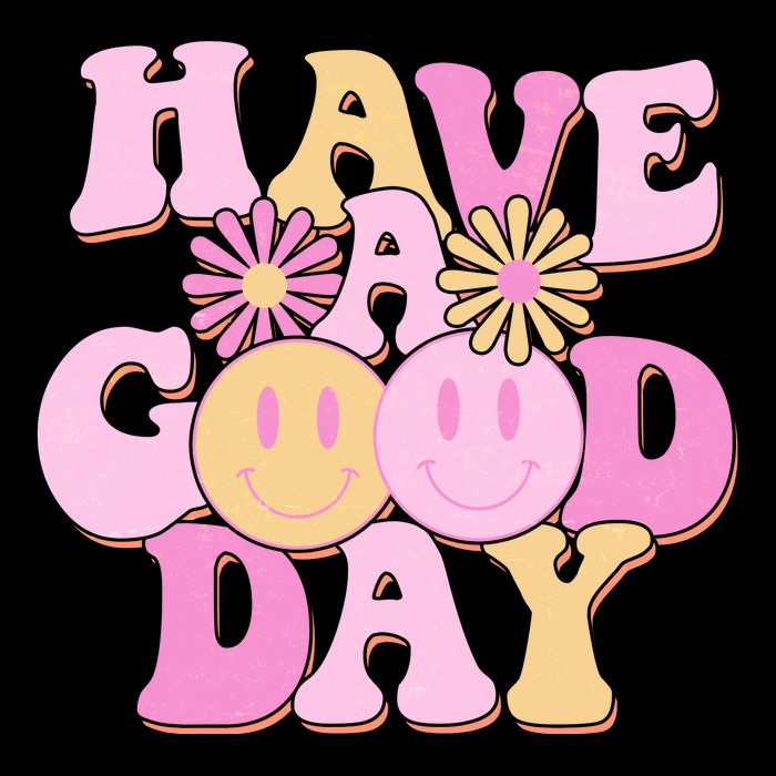 Cute Retro Vintage Hippy 60s Have A Good Day Womens Tank Top