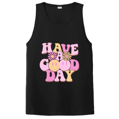 Cute Retro Vintage Hippy 60s Have A Good Day PosiCharge Competitor Tank