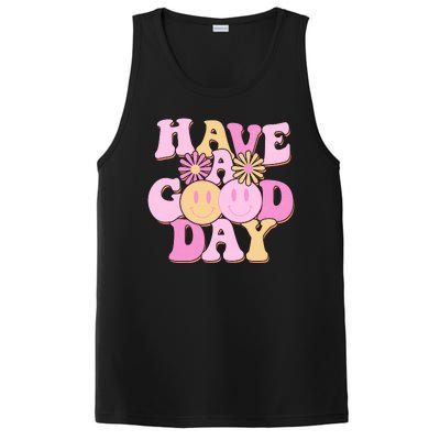 Cute Retro Vintage Hippy 60s Have A Good Day PosiCharge Competitor Tank