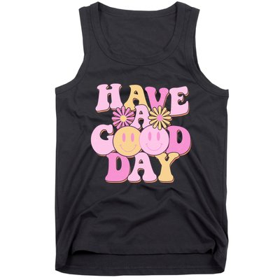 Cute Retro Vintage Hippy 60s Have A Good Day Tank Top