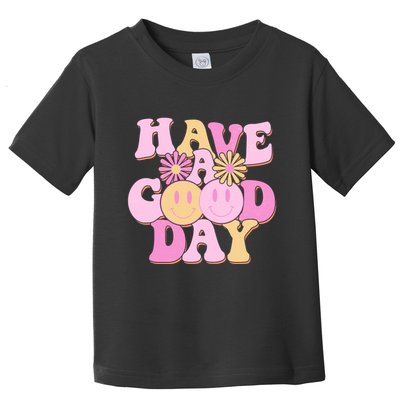 Cute Retro Vintage Hippy 60s Have A Good Day Toddler T-Shirt