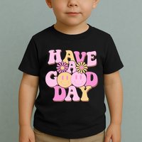 Cute Retro Vintage Hippy 60s Have A Good Day Toddler T-Shirt