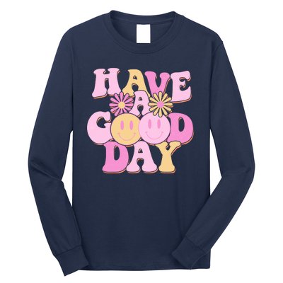 Cute Retro Vintage Hippy 60s Have A Good Day Long Sleeve Shirt