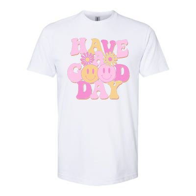 Cute Retro Vintage Hippy 60s Have A Good Day Softstyle CVC T-Shirt