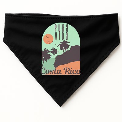 Costa Rica Vintage Retro Souvenir Gift USA-Made Doggie Bandana
