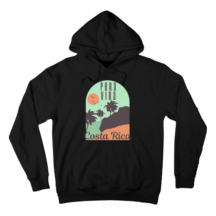 Costa Rica Vintage Retro Souvenir Gift Hoodie