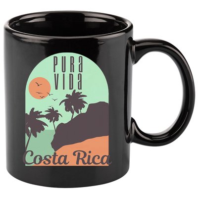 Costa Rica Vintage Retro Souvenir Gift 11oz C Handle Ceramic Mug