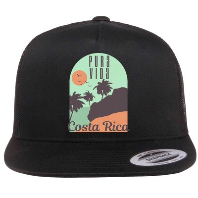 Costa Rica Vintage Retro Souvenir Gift Flatbill Hat